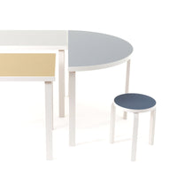 Aalto half-round table