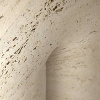 Chubby Stool in travertine