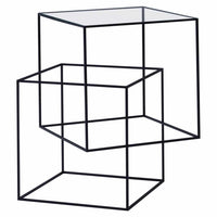 Thin Black Side Table