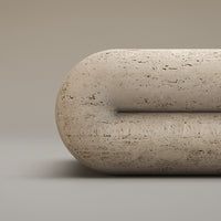 Table basse Chubby en travertin