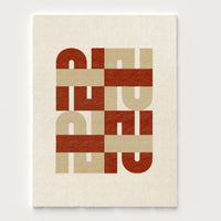 Tapis en laine baba terracotta