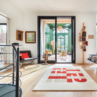 Tapis en laine baba terracotta