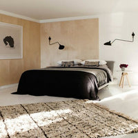 Wall lamp 1 curved arm swivel