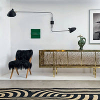 Applique 2 bras droits pivotants