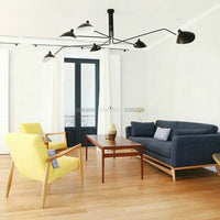 Plafonnier 6 bras pivotants