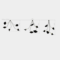 Ceiling light Spider 5 fixed broken arms