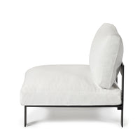 Outdoor bench with single seat