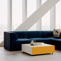 Table basse Bloc carrée avec tiroir