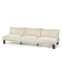 Three seater outdoor bench