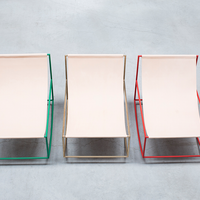 Rocking Chair leather seat