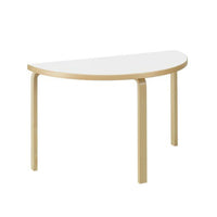 Aalto half-round table