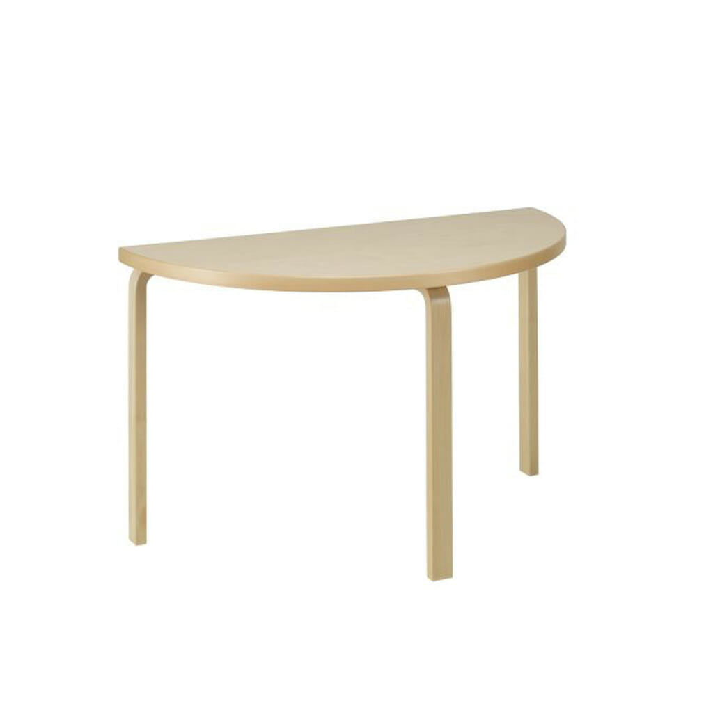 Aalto half-round table