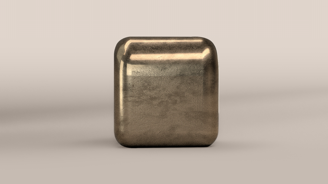 Chubby Stool in bronze