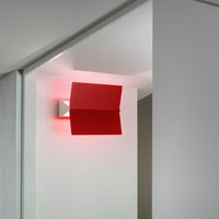 Folding shutter wall light