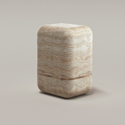 Table d'appoint Marshmallow Travertine