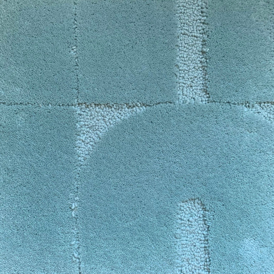 Opaline blue wool carpet