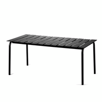 Large Aligned Outdoor Table